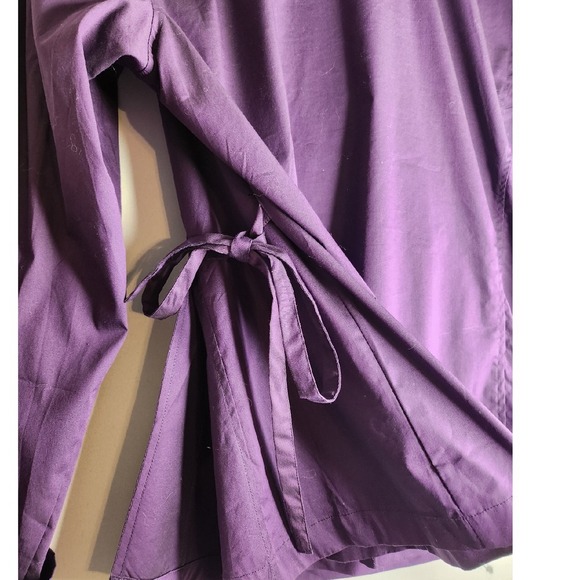 Avenue Wrap Blouse Size 18/20 Purple Three quarter sleeves - Picture 4 of 7